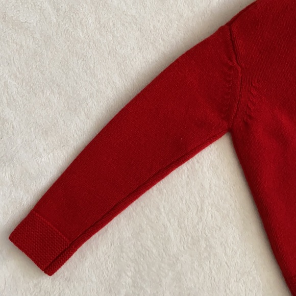 {NWT} CPC | Classic Prep Pippa Pom Pom Lambswool Cardigan Zip Sweater Red (4T) - Picture 12 of 15